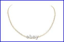 9ct Yellow Gold Curb Chain By Citerna width 0.23mm