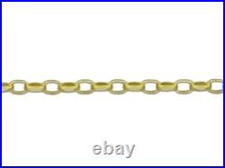 9ct Yellow Gold Diamond Cut Belcher Jewellery Chain 16-20 Necklace Hallmarked