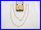 9ct Yellow Gold Diamond Cut Curb Link Chain Necklace Vintage c1970 60cm Length