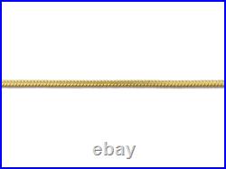 9ct Yellow Gold Diamond Cut Square Snake Jewellery Chain 16-18 Necklace