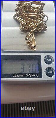 9ct Yellow Gold Fancy Chain 37 grams