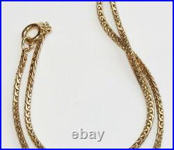 9ct Yellow Gold Fancy Chain / Necklace 17.75 inch