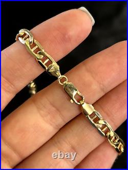 9ct Yellow Gold Hollow Anchor Chain Hallmarked 9k Yellow Gold Womens Chain 18