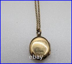9ct Yellow Gold Locket Necklace Clip Open Pattern Locket and chain
