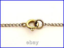 9ct Yellow Gold Locket Necklace Clip Open Pattern Locket and chain