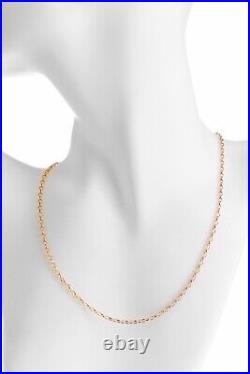 9ct Yellow Gold Oval Belcher Chain By Citerna