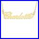 9ct Yellow Gold Personalised Name Plate Necklace On 16 Trace Chain Gift Boxed
