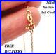 9ct Yellow Gold Prince of Wales Twisted Necklace Chain 1.2mm Hallmarked