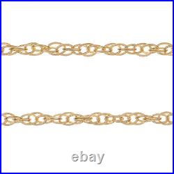 9ct Yellow Gold Prince of Wales Twisted Necklace Chain 1.2mm Hallmarked