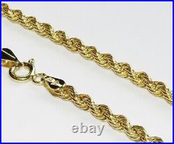 9ct Yellow Gold Rope Chain 18