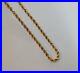 9ct Yellow Gold Rope Chain, 20 Inches
