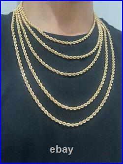 9ct Yellow Gold Rope Chain 4.5mm Wide 16 18 20 22 24 28 30 Boxed