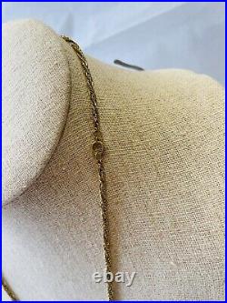 9ct Yellow Gold Rope Chain 51cm Fine Wheat Twist 8.33g