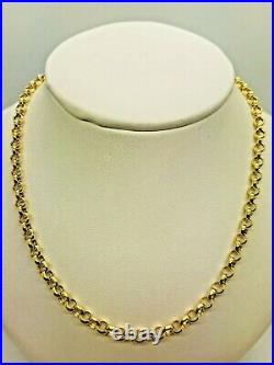 9ct Yellow Gold Round Belcher Chain 4.0mm 28 CHEAPEST ON EBAY