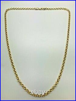 9ct Yellow Gold Round Belcher Chain 4.0mm 28 CHEAPEST ON EBAY