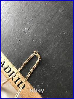 9ct Yellow Gold Semi Solid Close Curb Chain necklace for men
