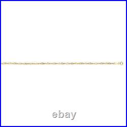 9ct Yellow Gold Singapore 2.2mm Chain 16, 18, 20, 22, 24 Fully Hallmarked
