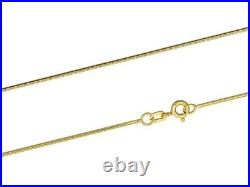 9ct Yellow Gold Snake Chain 16/ 40cm 18/45cm Gold Necklace SOLID GOLD SNAKE