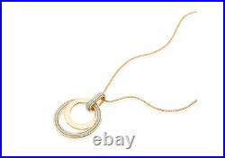 9ct Yellow Gold Sparkle Chain Pendant Necklace