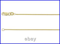 9ct Yellow Gold Spiga Jewellery Chain 16-20 Necklace Hallmarked