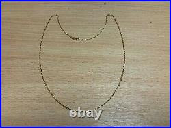 9ct Yellow Gold Square Belcher Chain Approx. 3.49g 24 HY 104433