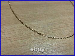 9ct Yellow Gold Square Belcher Chain Approx. 3.49g 24 HY 104433