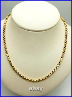 9ct Yellow Gold Square Box Belcher Chain 3.3mm 20