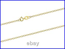 9ct Yellow Gold Trace Jewellery Necklace Chain 16/18/20 Necklace