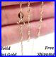 9ct Yellow Gold Twisted Singapore Chain Necklace 1.2mm Choose your length