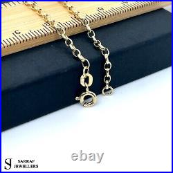 9ct Yellow Gold Womens&Men Belcher Chain Necklace 375 Hallmarked New 20 2MM