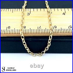 9ct Yellow Gold Womens&Men Belcher Chain Necklace 375 Hallmarked New 20 2MM