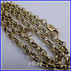 9ct Yellow Gold solid Link 24 Belcher Chain