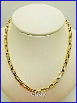 9ct Yellow Solid Gold Box Style Chain 18