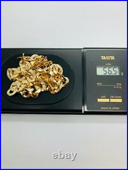 9ct Yellow Solid Gold Curb Chain 10.4mm 22 CHEAPEST ON EBAY