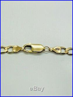 9ct Yellow Solid Gold Curb Chain 19 ½