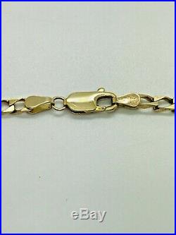 9ct Yellow Solid Gold Curb Chain 19