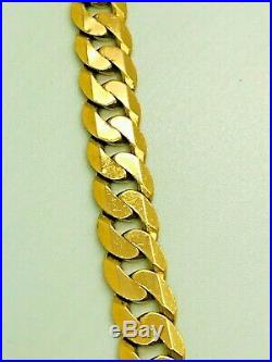 9ct Yellow Solid Gold Curb Chain 20