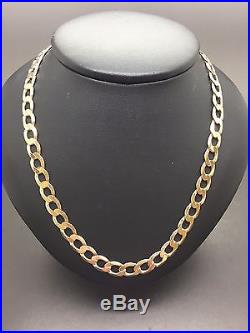 9ct Yellow Solid Gold Curb Chain 21 ½