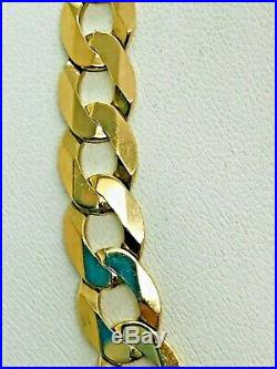 9ct Yellow Solid Gold Curb Chain 21
