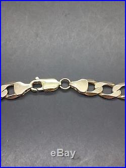 9ct Yellow Solid Gold Curb Chain 21 ½