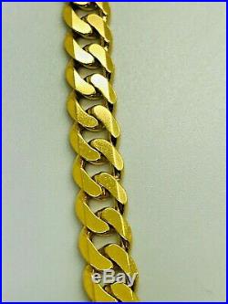 9ct Yellow Solid Gold Curb Chain 22