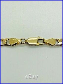 9ct Yellow Solid Gold Curb Chain 23 ½