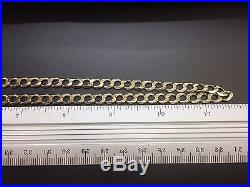 9ct Yellow Solid Gold Curb Chain 23