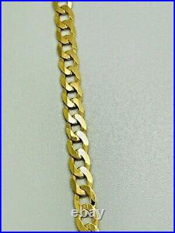 9ct Yellow Solid Gold Curb Chain 3.4mm 22 CHEAPEST ON EBAY