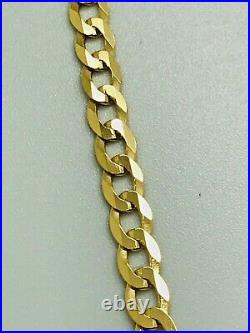 9ct Yellow Solid Gold Curb Chain 3.4mm 24 CHEAPEST ON EBAY