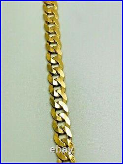 9ct Yellow Solid Gold Curb Chain 4.4mm 22 CHEAPEST ON EBAY