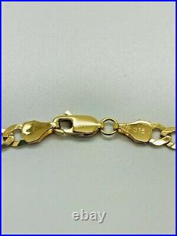 9ct Yellow Solid Gold Curb Chain 4.4mm 22 CHEAPEST ON EBAY