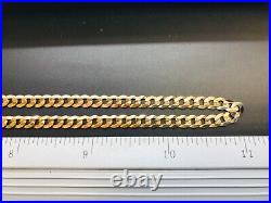 9ct Yellow Solid Gold Curb Chain 4.4mm 22 CHEAPEST ON EBAY