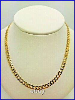 9ct Yellow Solid Gold Curb Chain 4.4mm 24 CHEAPEST ON EBAY
