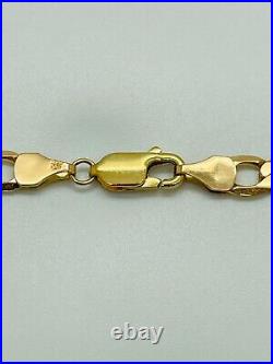 9ct Yellow Solid Gold Curb Chain 5.2mm 20 ½